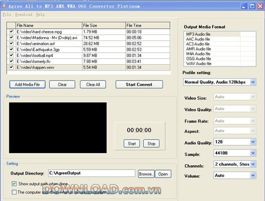 Agree All to MP3 AMR OGG Converter Platinum