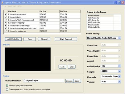 Agree Mobile Audio Video Ringtone Converter