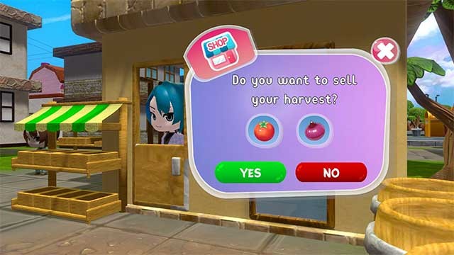 Bán nông sản để kiếm tiền mở khóa các kỹ thuật trồng trọt mới