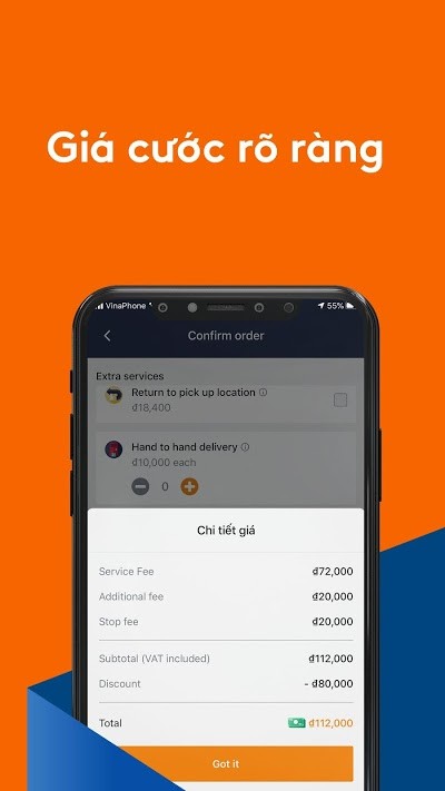 AhaMove công bố giá cước rõ ràng