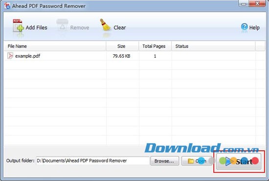 Ahead PDF Password Remover