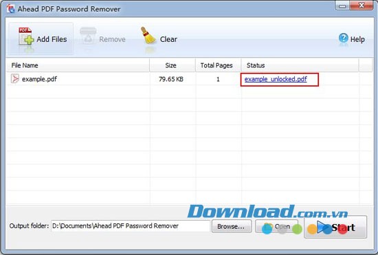 Ahead PDF Password Remover