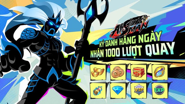 Điểm danh hằng ngày nhận 1000 lượt quay