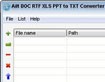 Ailt DOC RTF XLS PPT to TXT Converter - Chuyển đổi file sang TXT