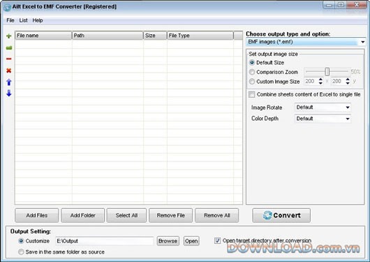 Ailt Excel to EMF Converter