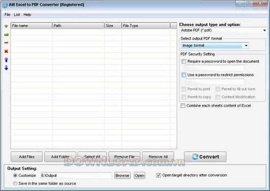 Ailt Excel to PDF Convert