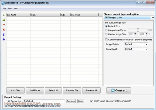 Ailt Excel to TIFF Converter