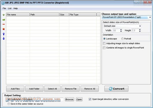 Ailt JPG JPEG BMP PNG to PPT PPTX Converter