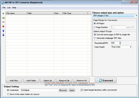 Ailt PDF to TIFF converter