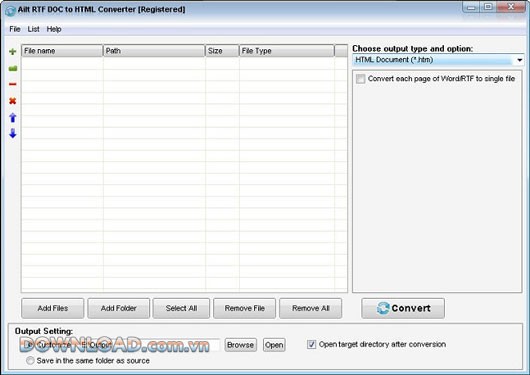 Ailt RTF DOC to HTML Converter