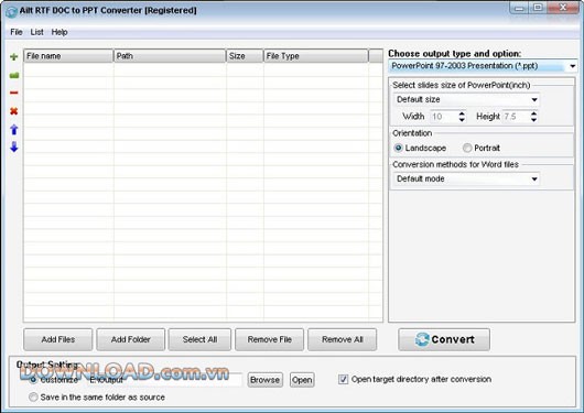Ailt RTF DOC to PPT Converter