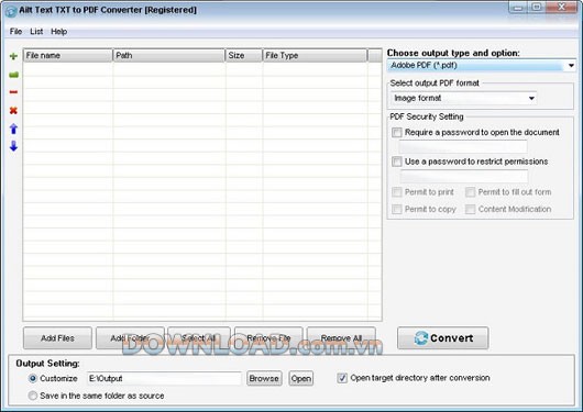 Ailt Text TXT to PDF Converter
