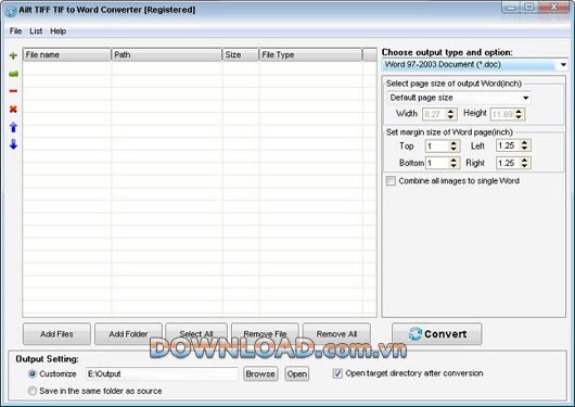 Ailt TIFF TIF to Word Converter