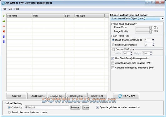 Ailt WMF to SWF Converter