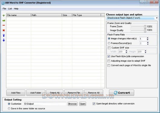 Ailt Word to SWF Converter
