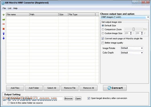 Ailt Word to WMF Converter