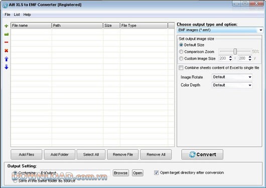 Ailt XLS to EMF Converter