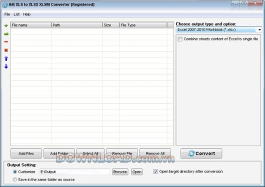 Ailt XLS to XLSX XLSM Converter
