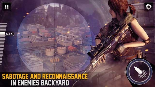 Phá hủy căn cứ của địch trong game Aim of Legend: Sniper Game