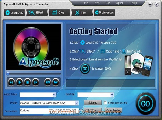 Aiprosoft DVD to Gphone Converter