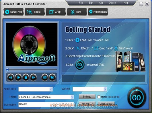 Aiprosoft DVD to iPhone 4 Converter