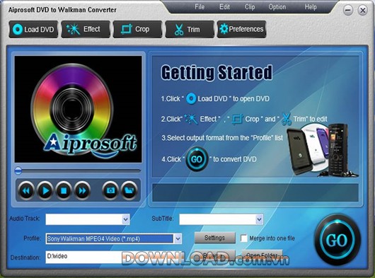 Aiprosoft DVD to Walkman Converter