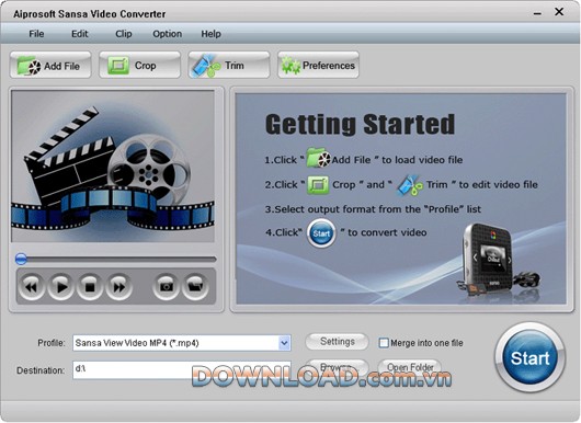 Aiprosoft Sansa Video Converter