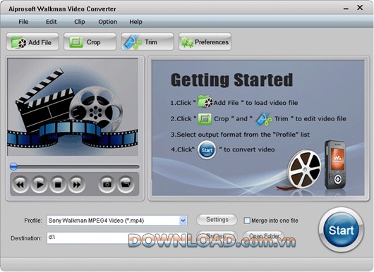 Aiprosoft Walkman Video Converter