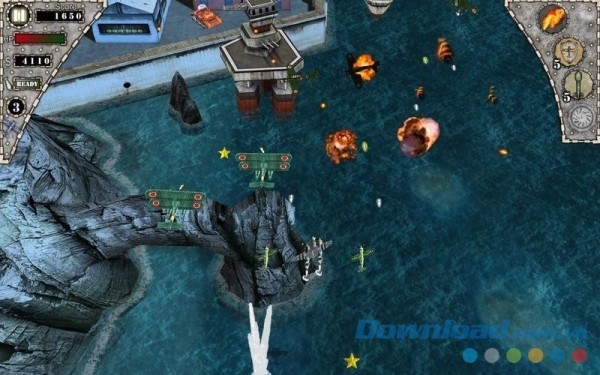 Môi trường chiến đấu của AirAttack cho Mac cũng rất đa dạng