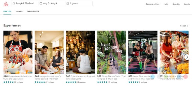 Đặt khách sạn online trên Airbnb