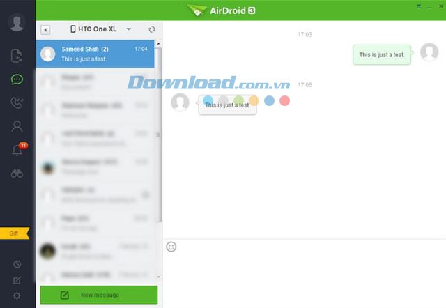 Nhắn tin SMS trên máy tính