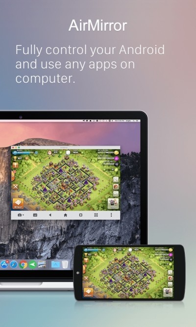 Trình chiếu màn hình điện thoại trên máy tính