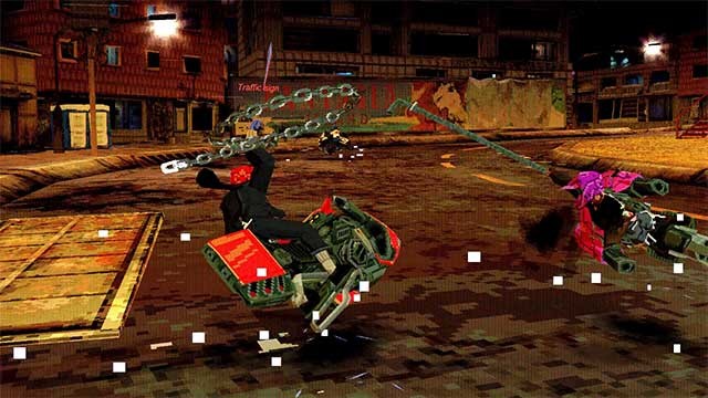 Các game thủ có thể chiến đấu với ống, xích và đuốc plasma