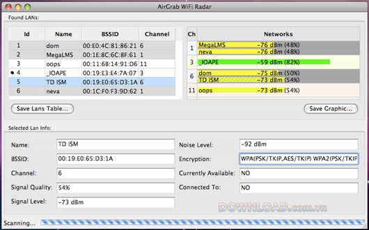 AirGrab WiFi Radar