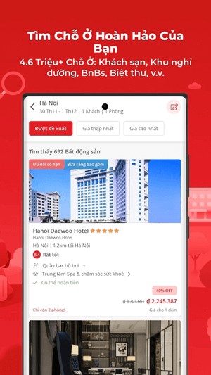 Tìm khách sạn hoàn hảo