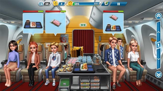 Liên tục mở khóa nguyên liệu, dụng cụ và các gói nâng cấp mới trong Airplane Chefs game