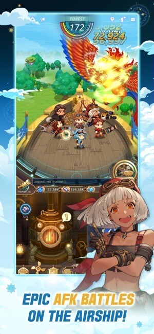 Các trận chiến AFK hoành tráng trên phi thuyền