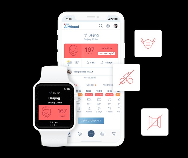 Nắm rõ chất lượng không khí quanh bạn bằng AirVisual cho Android