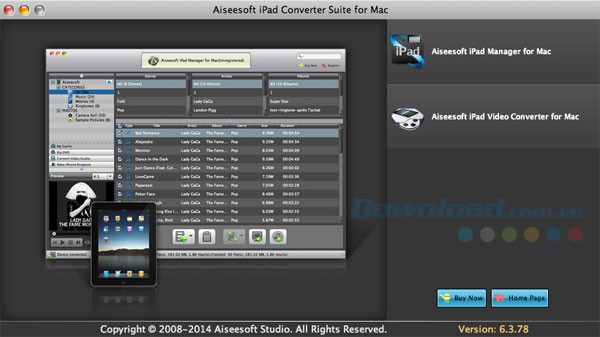 Aiseesoft iPad Converter Suite cho Mac