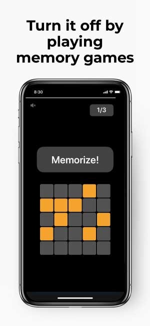 Tắt chuông bằng cách chơi trò chơi trí nhớ