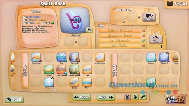 Sử dụng phép thuật trong game chiến thuật Alchemic Jousts cho máy tính