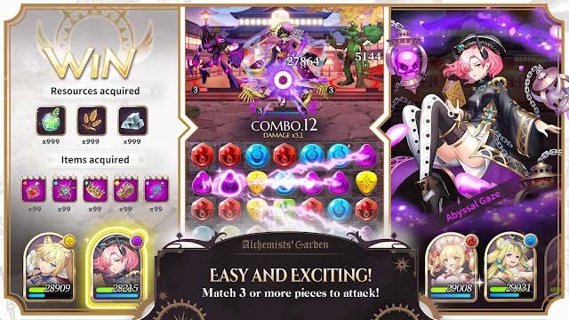 Alchemists' Garden đưa bạn vào các màn chiến đáu match-3 cùng các nhà giả kim