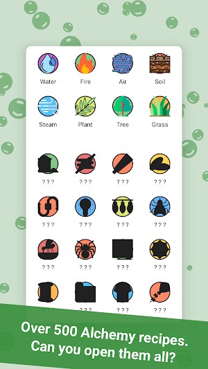 Alchemy Merge có hơn 500 công thức giả kim thuật để bạn mở khóa