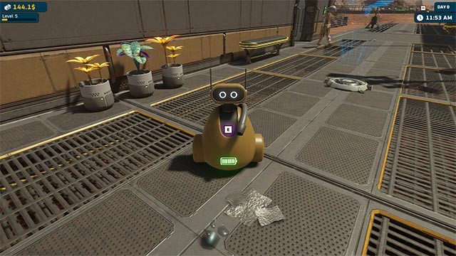 Thuê robot dọn dẹp, bán hàng và ship hàng trong Alien Market Sim