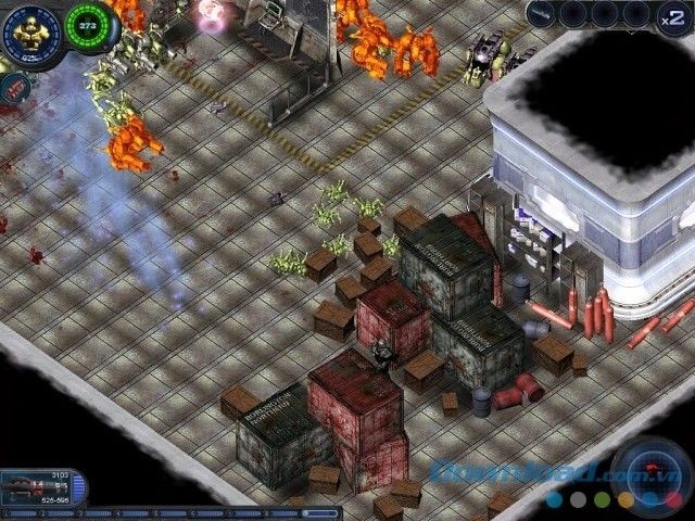 Chạm trán với nhiều sinh vật ngoài hành tinh trong game hành động bắn súng Alien Shooter: Revisited cho máy tính