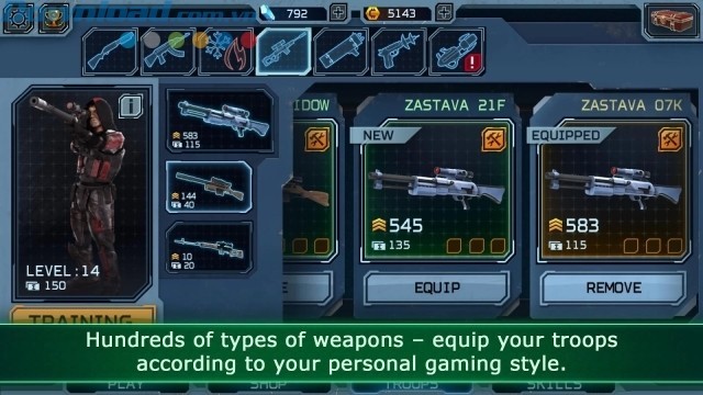 Hàng trăm loại vũ khí khác nhau