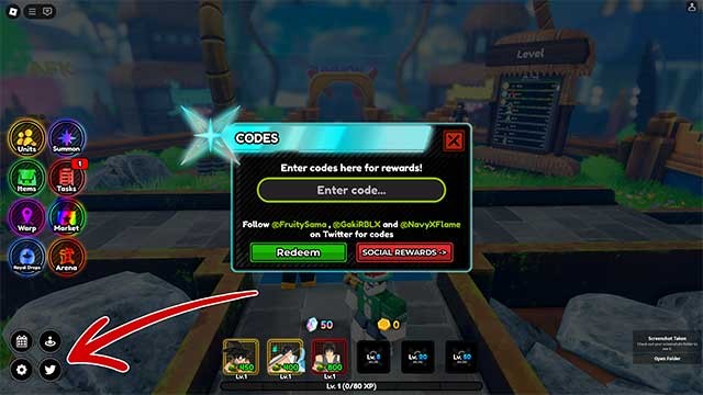 Nhập code All Star Tower Defense X để nhận được phần thưởng hấp dẫn