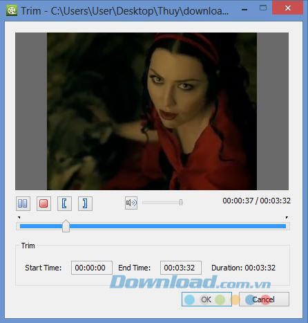 Cắt video bằng All To VOB Converter