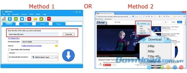 Hai cách tải video nhanh gọn khi sử dụng Allavsoft