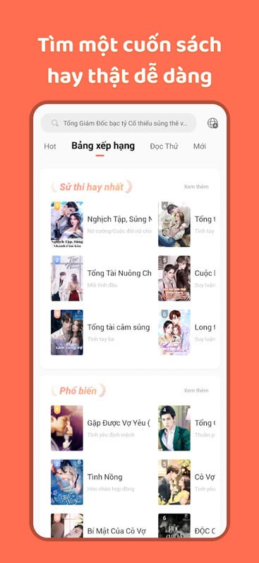 Dễ dàng tìm kiếm cuốn sách